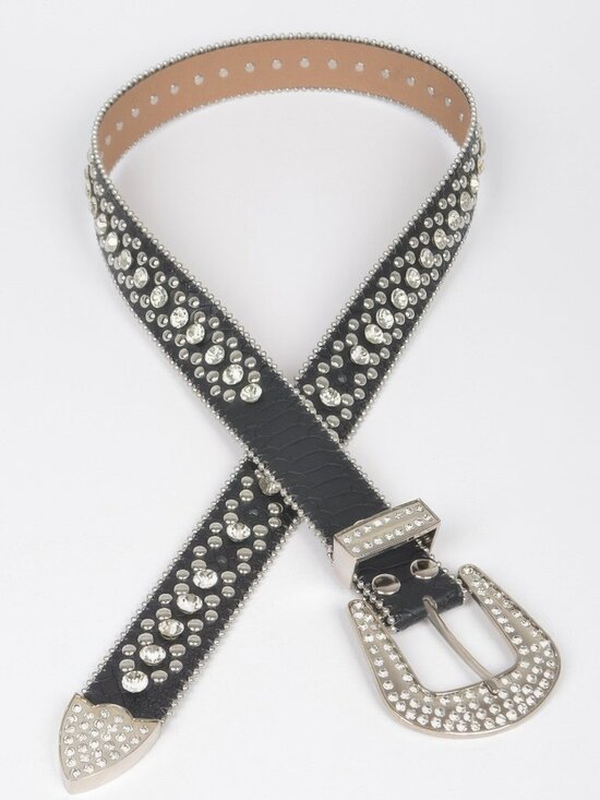 Studded Rhinestone Belt